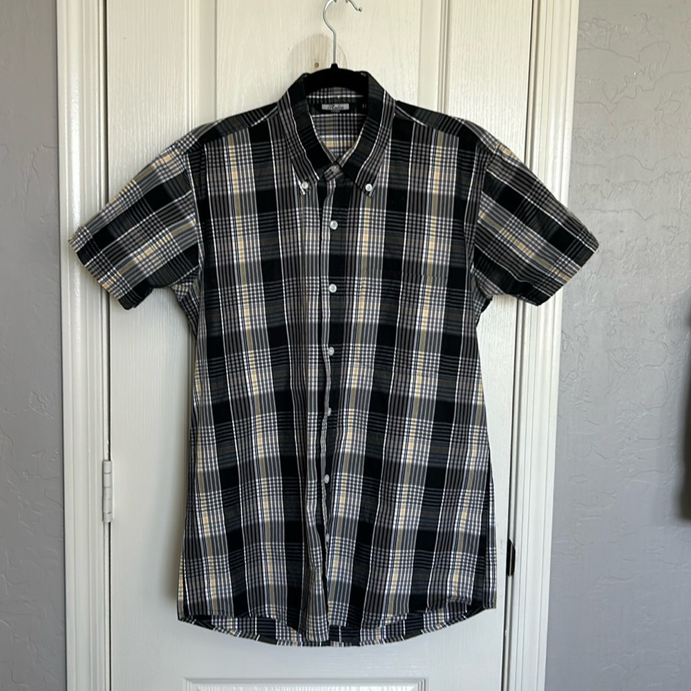 Men’s Relco London short sleeve button down shirt